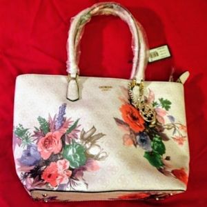NWT GUESS Linea Floral Tote and Matching Wallet